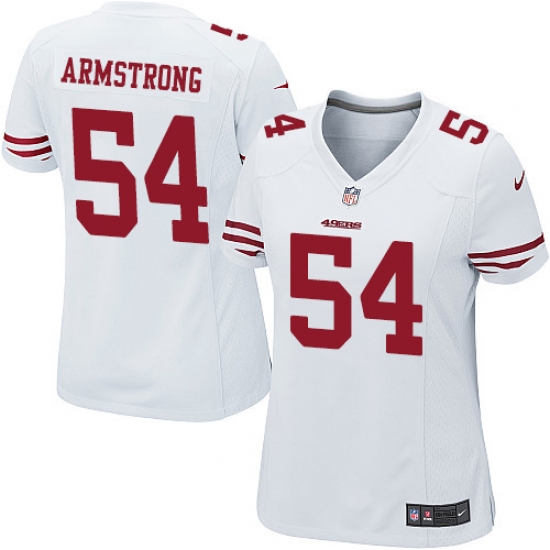 Women's Nike San Francisco 49ers 54 Ray-Ray Armstrong Game White NFL Jersey