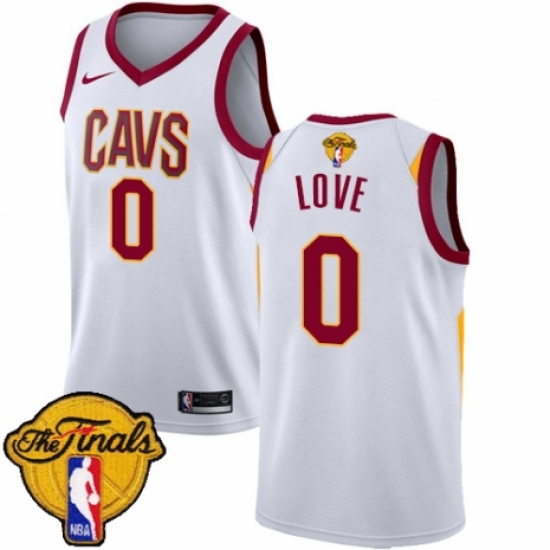 Youth Nike Cleveland Cavaliers 0 Kevin Love Authentic White 2018 NBA Finals Bound NBA Jersey - Association Edition