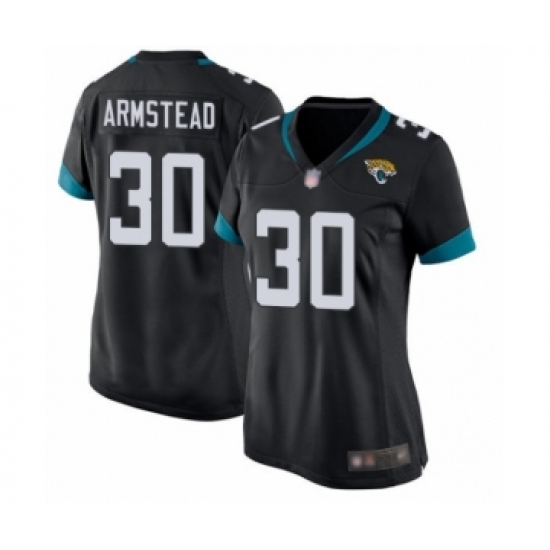 Women's Jacksonville Jaguars 30 Ryquell Armstead Game Black Team Color Football Jersey