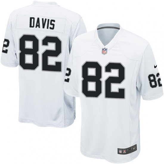 Men's Nike Oakland Raiders 82 Al Davis Game White NFL Jersey