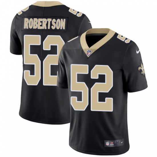 Youth Nike New Orleans Saints 52 Craig Robertson Black Team Color Vapor Untouchable Limited Player NFL Jersey