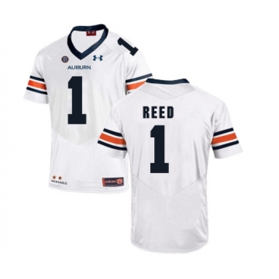 Auburn Tigers 1 Trovon Reed White College Football Jersey