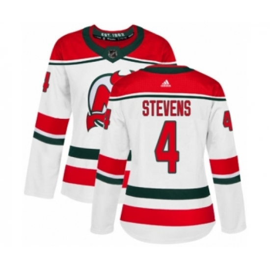 Women's Adidas New Jersey Devils 9 Taylor Hall Authentic White Alternate NHL Jersey