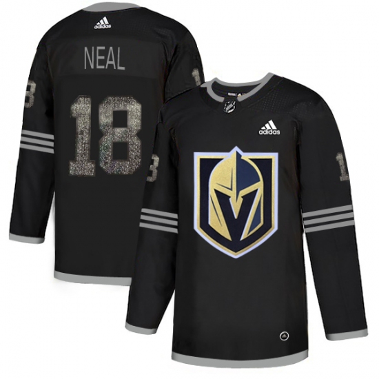 Men's Adidas Vegas Golden Knights 18 James Neal Black Authentic Classic Stitched NHL Jersey