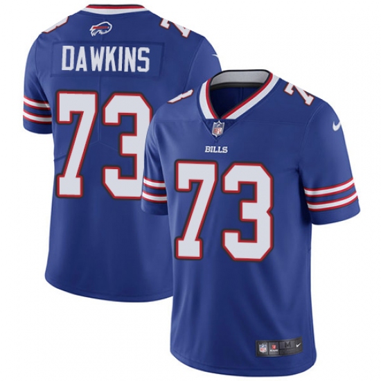 Youth Nike Buffalo Bills 73 Dion Dawkins Royal Blue Team Color Vapor Untouchable Limited Player NFL Jersey