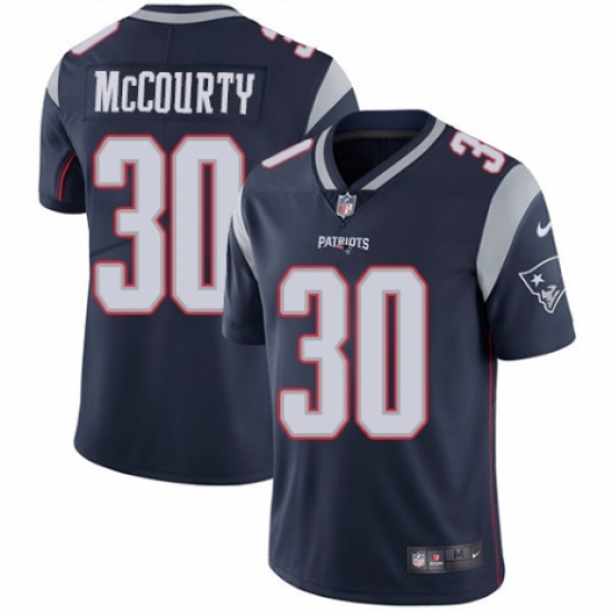 Men's Nike New England Patriots 30 Jason McCourty Navy Blue Team Color Vapor Untouchable Limited Player NFL Jersey