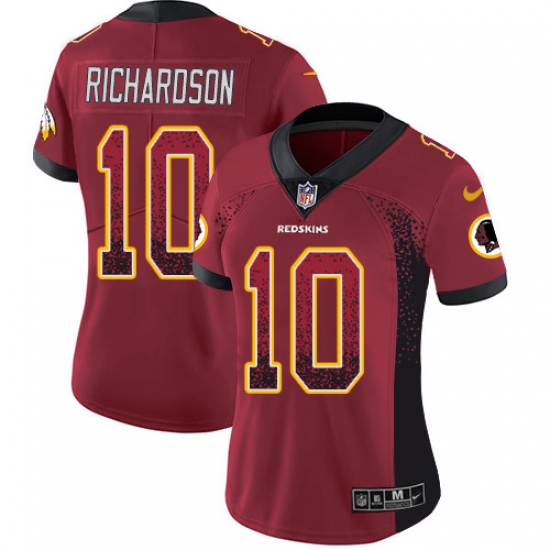 Women's Nike Washington Redskins 10 Paul Richardson Limited Red Rush Drift Fashion NFL Jersey