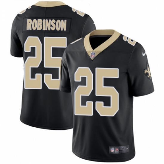Youth Nike New Orleans Saints 25 Patrick Robinson Black Team Color Vapor Untouchable Limited Player NFL Jersey