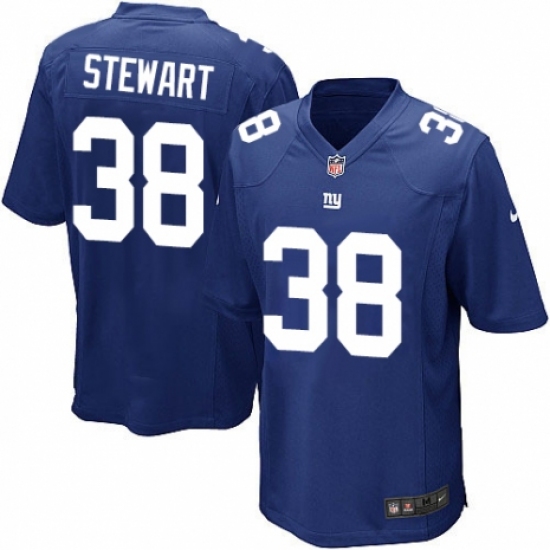 Men's Nike New York Giants 38 Jonathan Stewart Game Royal Blue Team Color NFL Jersey