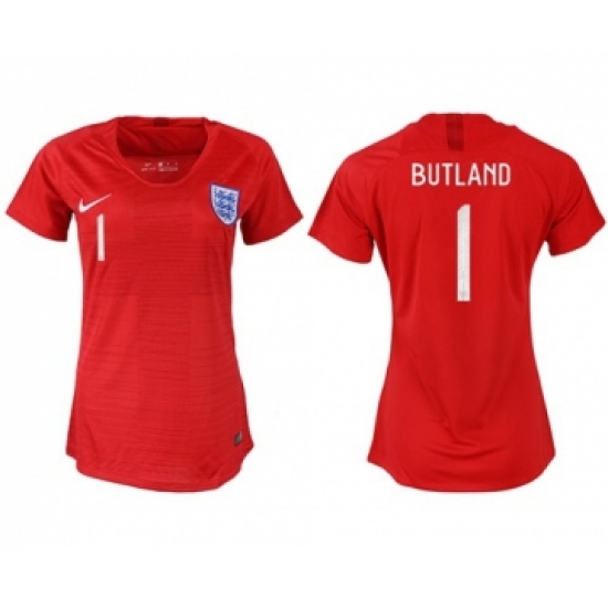 Women's England 1 Butland Away Soccer Country Jersey