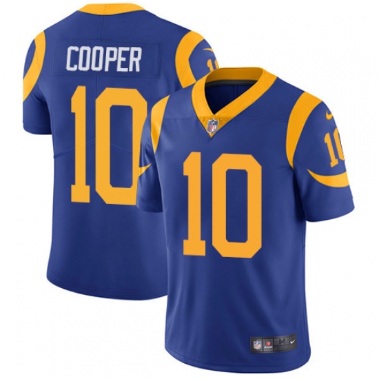 Men's Nike Los Angeles Rams 10 Pharoh Cooper Royal Blue Alternate Vapor Untouchable Limited Player NFL Jersey