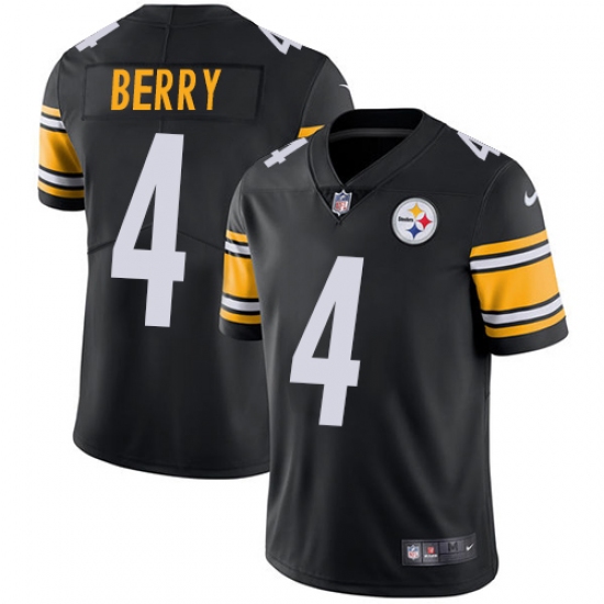 Youth Nike Pittsburgh Steelers 4 Jordan Berry Black Team Color Vapor Untouchable Limited Player NFL Jersey