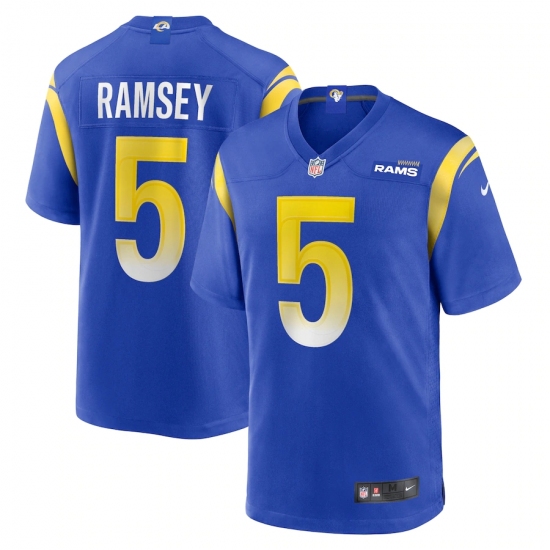 Men's Los Angeles Rams 5 Jalen Ramsey Nike Blue Alternate Limited Jersey