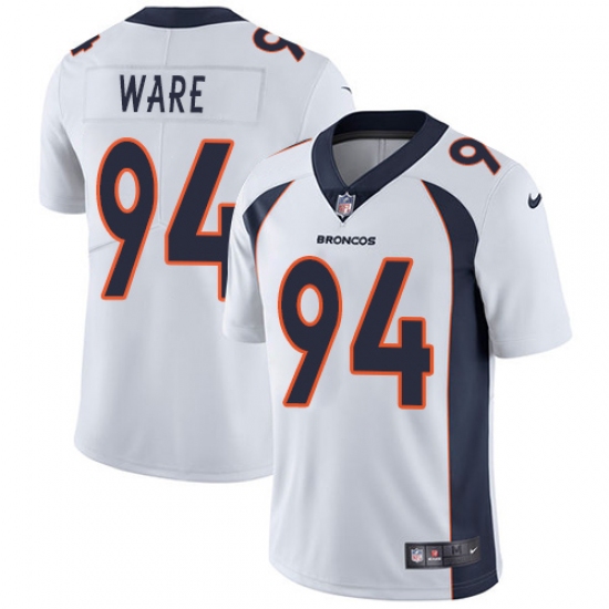 Youth Nike Denver Broncos 94 DeMarcus Ware Elite White NFL Jersey