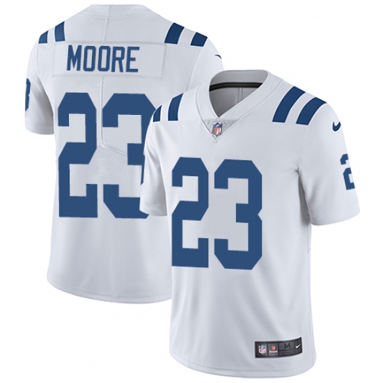 Men's Nike Indianapolis Colts 23 Kenny Moore White Vapor Untouchable Limited Player NFL Jersey