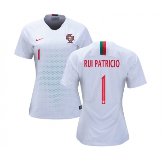 Women's Portugal 1 Rui Patricio Away Soccer Country Jersey