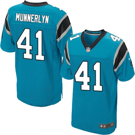 Men's Nike Carolina Panthers 41 Captain Munnerlyn Elite Blue Alternate NFL Jersey