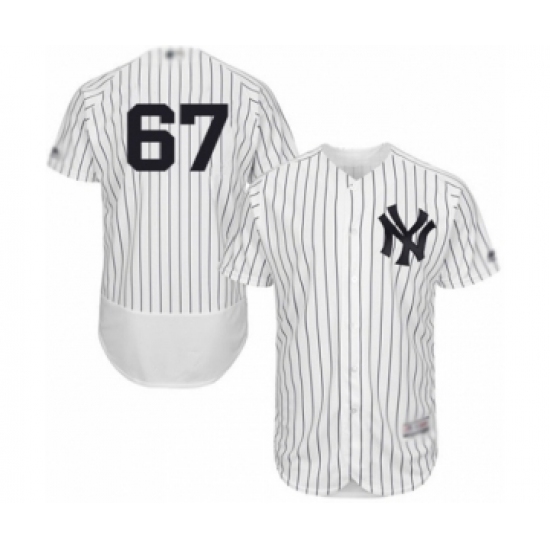 Men's New York Yankees 67 Nestor Cortes Jr. White Home Flex Base Authentic Collection Baseball Player Jersey