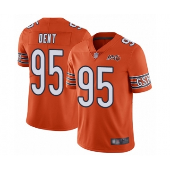 Men's Chicago Bears 95 Richard Dent Orange Alternate 100th Season Limited Football Jersey