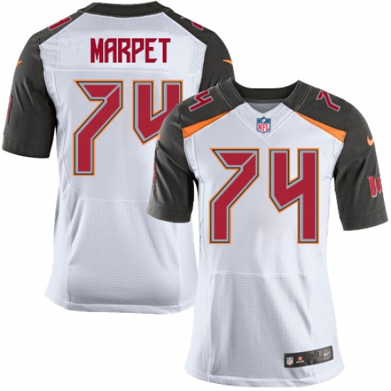 Men's Nike Tampa Bay Buccaneers 74 Ali Marpet Elite White NFL Jersey