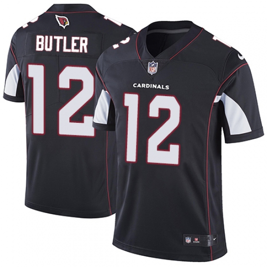 Men's Nike Arizona Cardinals 12 Brice Butler Black Alternate Vapor Untouchable Limited Player NFL Jersey
