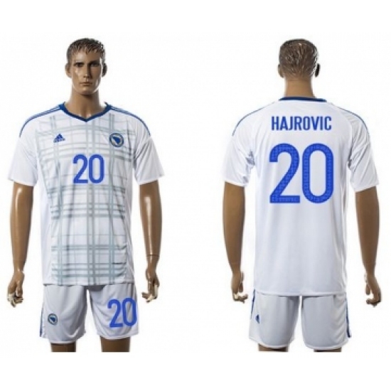 Bosnia Herzegovina 20 Hajrovic Away Soccer Country Jersey