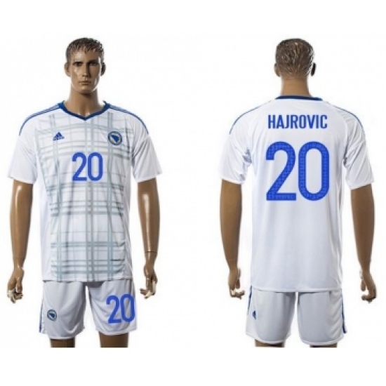 Bosnia Herzegovina 20 Hajrovic Away Soccer Country Jersey