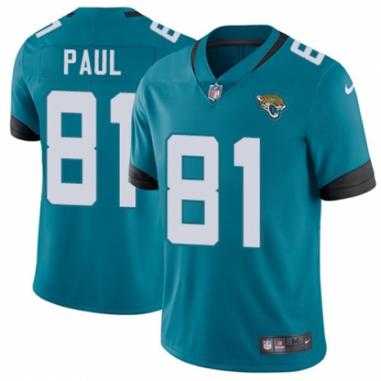 Men's Nike Jacksonville Jaguars 81 Niles Paul Black Alternate Vapor Untouchable Limited Player NFL Jersey