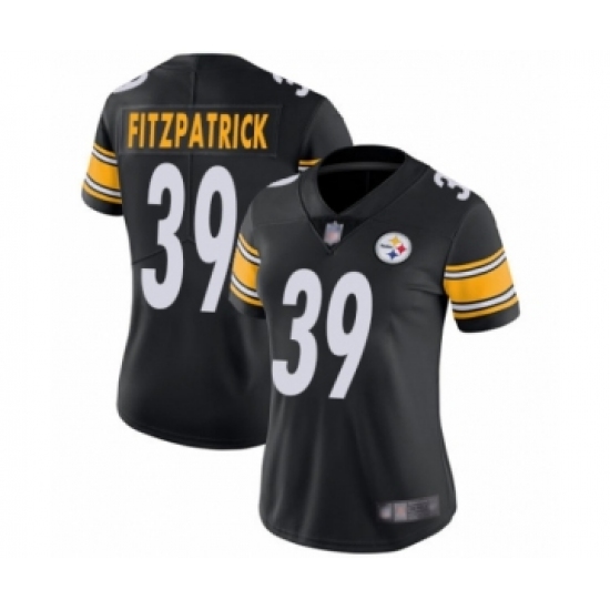 Women's Pittsburgh Steelers 39 Minkah Fitzpatrick Black Team Color Vapor Untouchable Limited Player Football Jersey