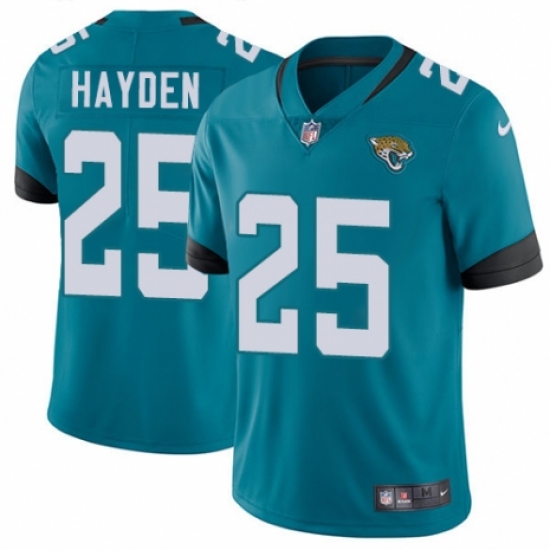 Youth Nike Jacksonville Jaguars 25 D.J. Hayden Black Alternate Vapor Untouchable Limited Player NFL Jersey