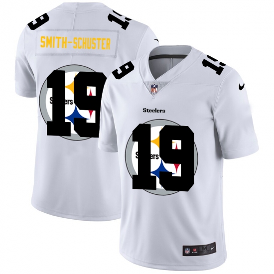 Men's Pittsburgh Steelers 19 JuJu Smith-Schuster White Nike White Shadow Edition Limited Jersey