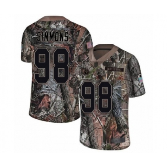 Men's Tennessee Titans 98 Jeffery Simmons Limited Camo Rush Realtree Football Jersey