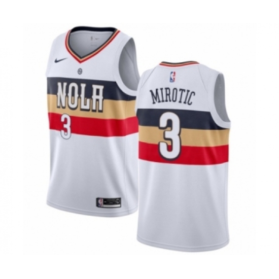 Youth Nike New Orleans Pelicans 3 Nikola Mirotic White Swingman Jersey - Earned Edition