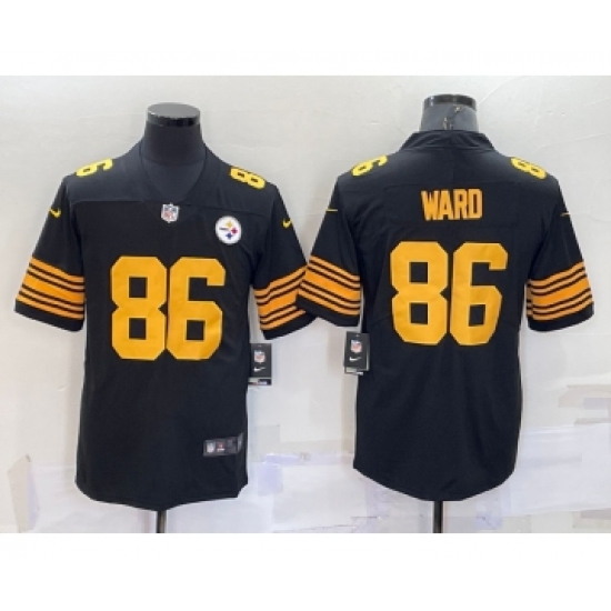 Men's Pittsburgh Steelers 86 Hines Ward Black 2016 Color Rush Stitched NFL Nike Limited Jersey