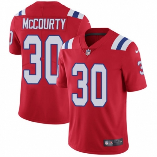 Youth Nike New England Patriots 30 Jason McCourty Red Alternate Vapor Untouchable Limited Player NFL Jersey