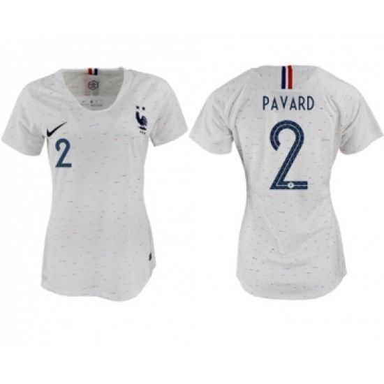 Women's France 2 Pavard Away Soccer Country Jersey