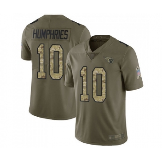 Youth Tennessee Titans 10 Adam Humphries Limited Olive Camo 2017 Salute to Service Football Jersey