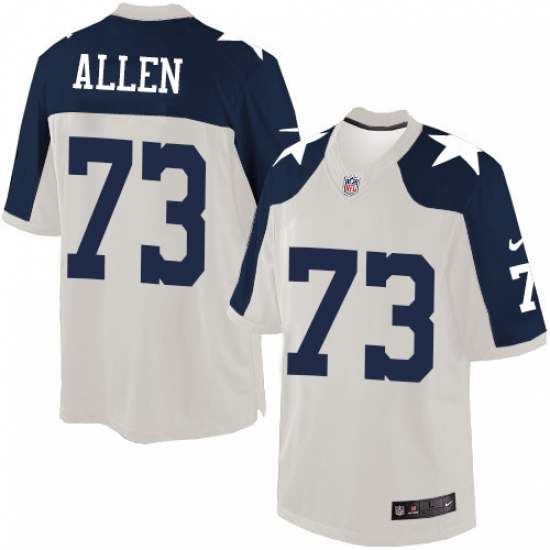 Men's Nike Dallas Cowboys 73 Larry Allen Limited White Throwback Alternate NFL Jersey