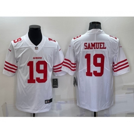 Men's San Francisco 49ers 19 Deebo Samuel 2022 New White Vapor Untouchable Limited Stitched Jersey