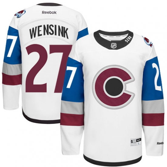 Men's Reebok Colorado Avalanche 27 John Wensink Authentic White 2016 Stadium Series NHL Jersey