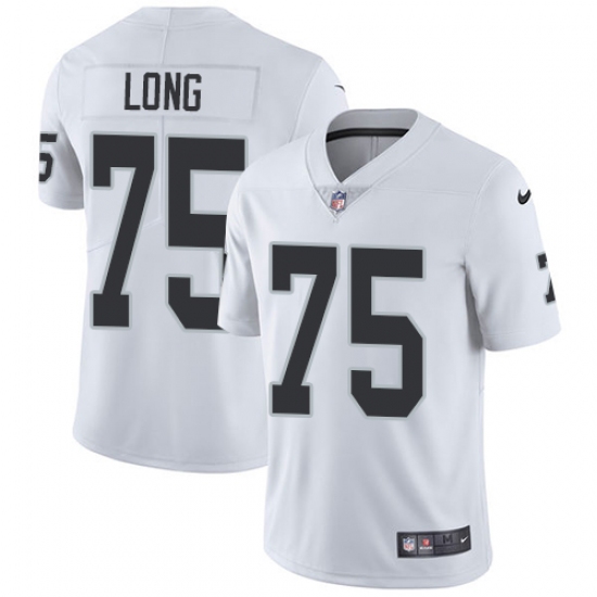 Men's Nike Oakland Raiders 75 Howie Long White Vapor Untouchable Limited Player NFL Jersey