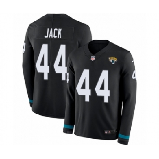 Men's Nike Jacksonville Jaguars 44 Myles Jack Limited Black Therma Long Sleeve NFL Jersey