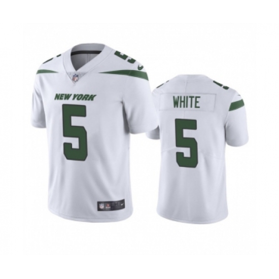 Men's New York Jets 5 Mike White White Vapor Untouchable Limited Stitched Jersey