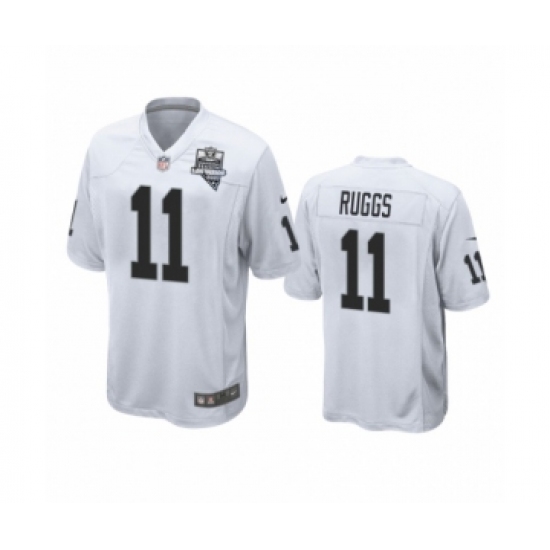 Men's Oakland Raiders 11 Henry Ruggs White 2020 Inaugural Season Game Jersey