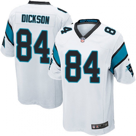 Men's Nike Carolina Panthers 84 Ed Dickson Game White NFL Jersey