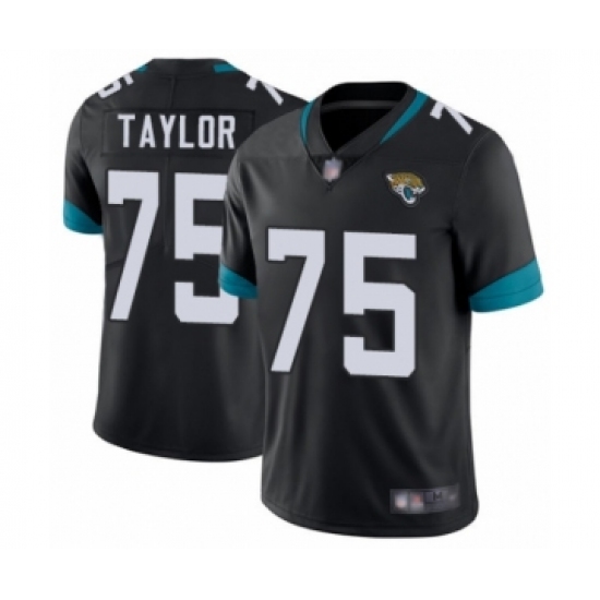 Men's Jacksonville Jaguars 75 Jawaan Taylor Black Team Color Vapor Untouchable Limited Player Football Jersey
