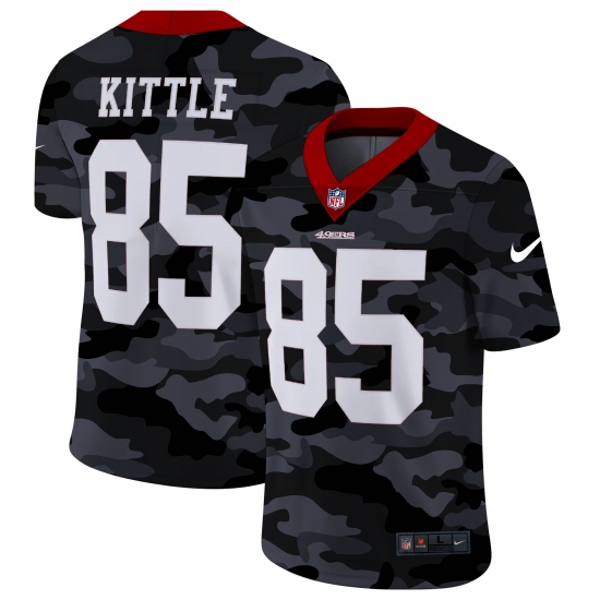 Men's San Francisco 49ers 85 George Kittle Camo 2020 Nike Limited Jersey