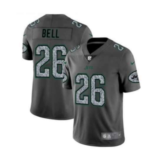 Men's New York Jets 26 Le'Veon Bell Limited Gray Static Fashion Limited Football Jersey