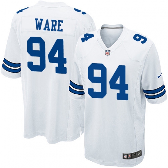 Men's Nike Dallas Cowboys 94 DeMarcus Ware Game White NFL Jersey