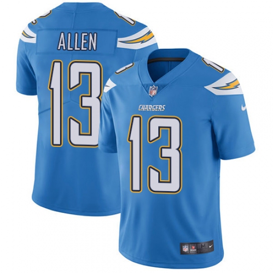 Men's Nike Los Angeles Chargers 13 Keenan Allen Electric Blue Alternate Vapor Untouchable Limited Player NFL Jersey
